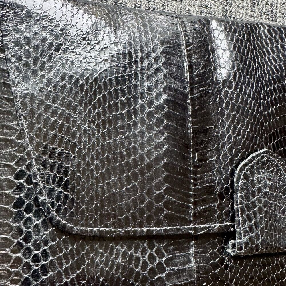Vintage Python (?) Snakeskin Crossbody Or Clutch … - image 5